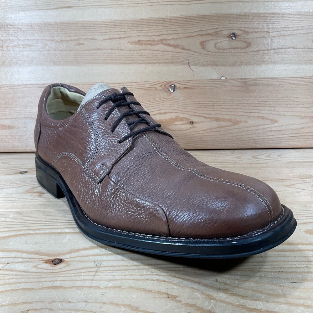 Studio Belvedere BayBridge Leather Oxford Shoes Men’s 15 D Brown Split Toe